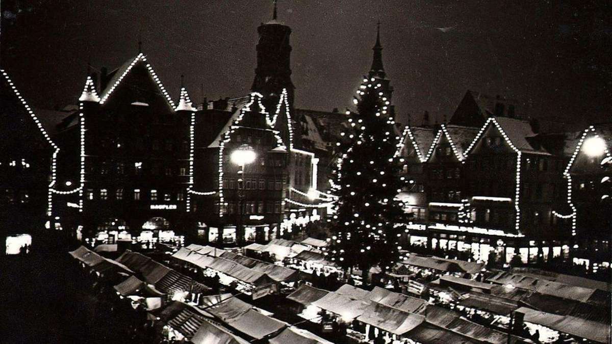 Der Stuttgarter Weihnachtsmarkt im Jahr 1938