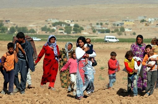 Immer mehr Menschen flüchten vor der Terrormiliz Islamischer Staat in die Türkei. Foto: EPA