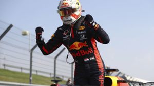Max Verstappen schnappte sich den Sieg in Silverstone. Foto: AP/Bryn Lennon