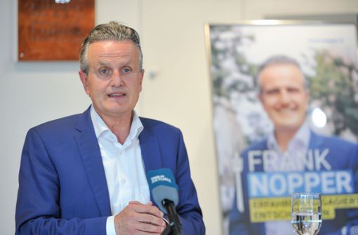 Frank Nopper erhielt am Sonntag 31,8 Prozent der Stimmen. Foto: Lichtgut/Max Kovalenko
