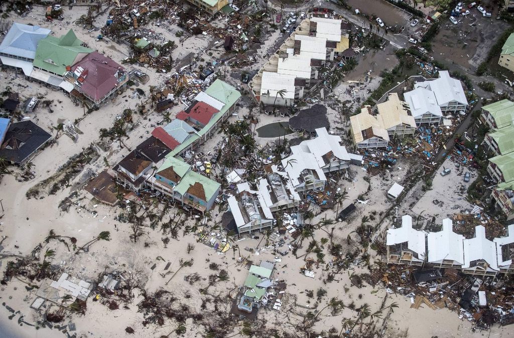 Philipsburg auf der Insel Saint-Martin in der Karibik ist vom Hurrikan „Irma“ schwer verwüstet worden.