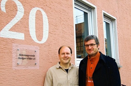 Christian Meir (links) und Wolfgang Weiß freuen sich über ehrenamtliche Helfer. Foto: Jacobs