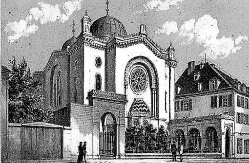 Die alte, Mitte des 19 Jahrhunderts gebaute,  Foto: Stuttgarter Synagoge./Archiv