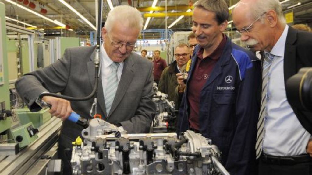 Besuch bei Daimler: Kretschmann schließt Frieden mit der Autobranche