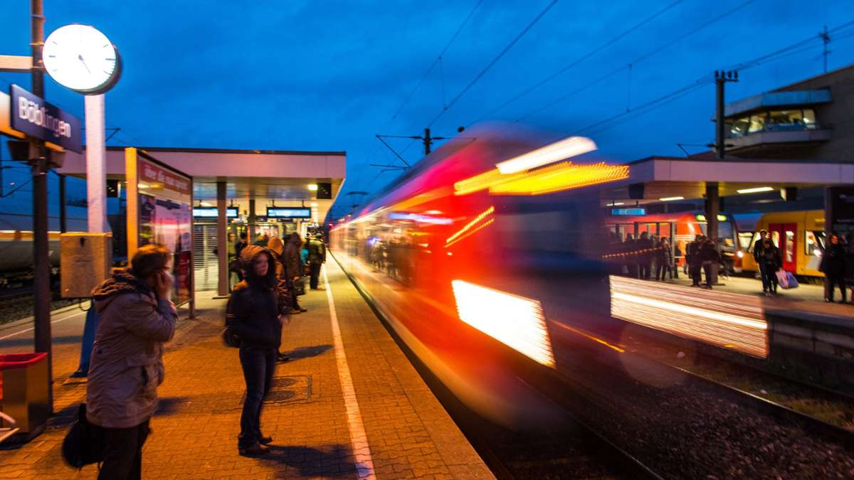 S-Bahn/Gäubahn zwischen Vaihingen und Herrenberg: Zu diesen Zeiten ist ab Januar gesperrt