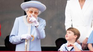 Eigentlich wurde das 70-jährige Thronjubiläum der Queen gefeiert. Doch am letzten Tag blickten alle nur auf Prinz Louis. Foto: dpa/Aaron Chown