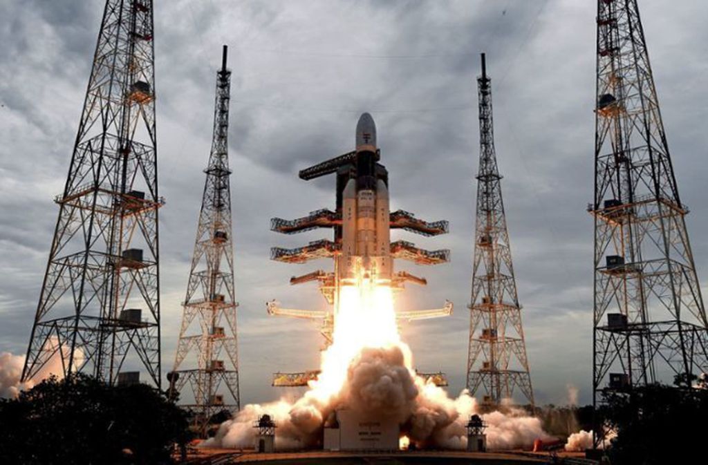 Am 22. Juli 2019 war die Rakete mit dem Orbiter „Chandrayaan-2“ vom Weltraumbahnhof Satish Dhawan im südindischen Bundesstaat Andhra Pradesh abgehoben.