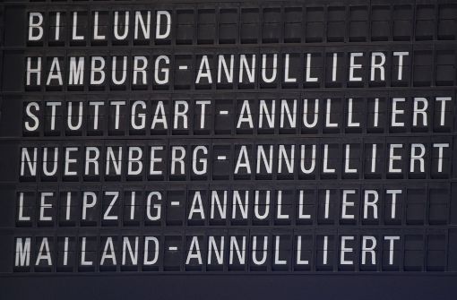 In ganz Deutschland, unter anderem in Stuttgart, sind am Sonntag Flüge annulliert worden. Foto: dpa