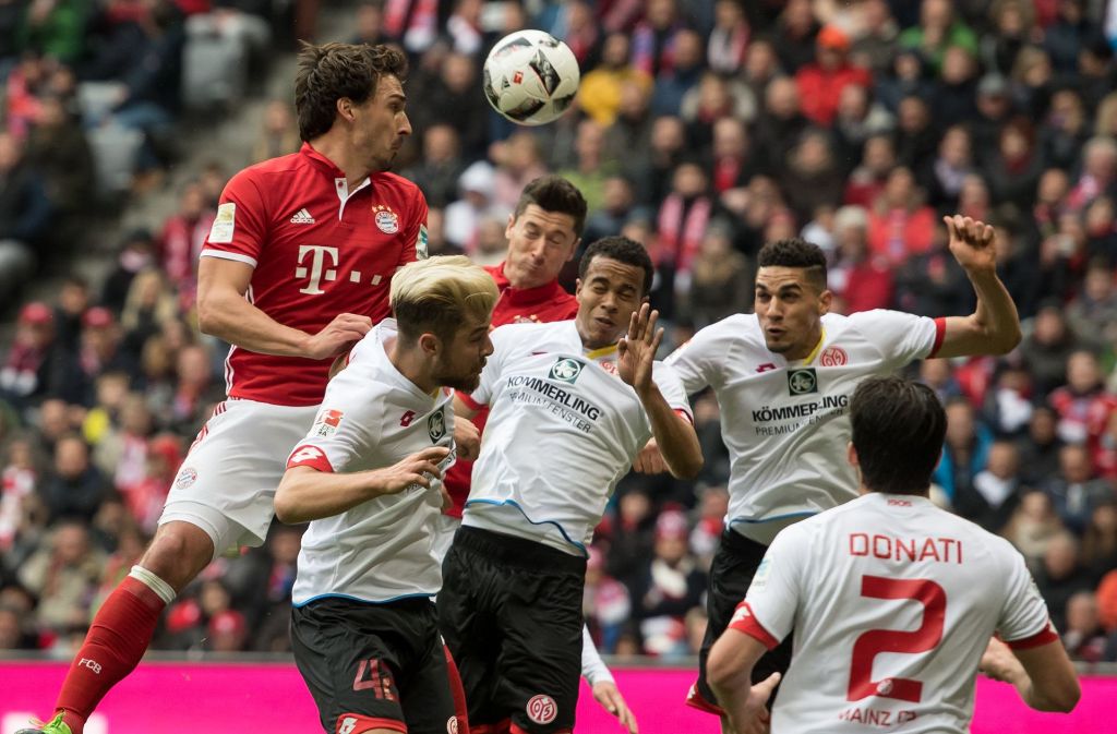 Der FC Bayern kam im Heimspiel gegen den FSV Mainz 05 nicht über ein 2:2-Unentschieden hinaus. Foto: dpa