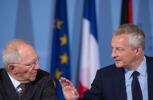 Wollen schnell konkret werden: Finanzminister Wolfgang Schäuble und sein neuer französischer Kollege Bruno Le Maire in Berlin. Foto: dpa