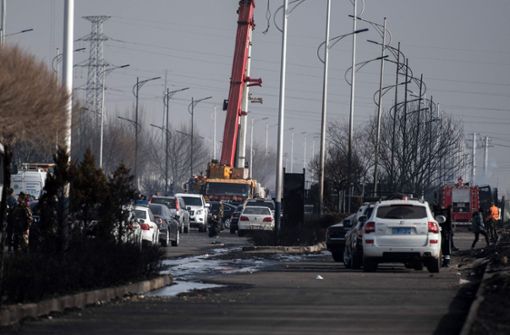 Mindestens 23 Menschen starben, als in China ein Lastwagen explodierte. Foto: AFP