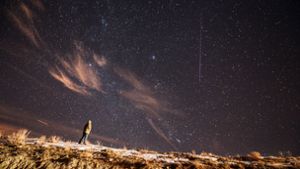 Im Dezember werden zwei Sternschnuppenströme den Nachthimmel erhellen. Foto: AP