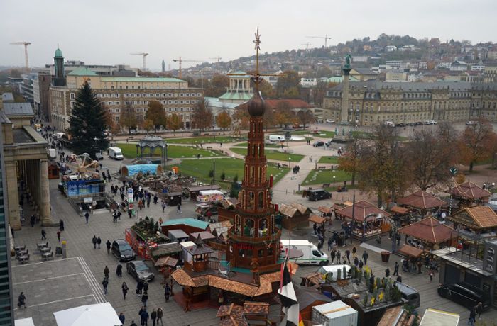 Glanzlichter auf dem Schlossplatz: Das ist neu auf dem Stuttgarter Weihnachtsmarkt