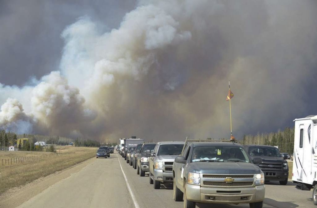 In Kanada brennen große Flächen.