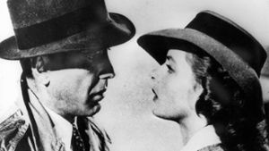 Eines der bekanntesten Paare der Filmgeschichte: Ingrid Bergman und Humphrey Bogart in „Casablanca“. Foto: dpa