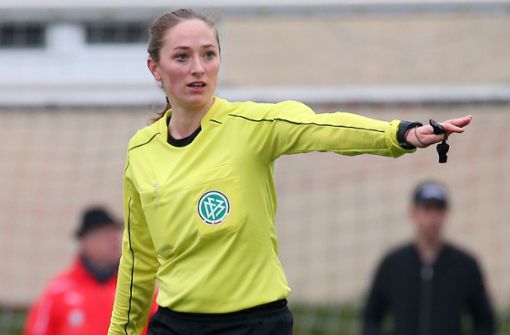 Darf im DFB-Pokalfinale ran: die Echterdinger Schiedsrichterin Melissa Joos. Foto: Archiv Baumann