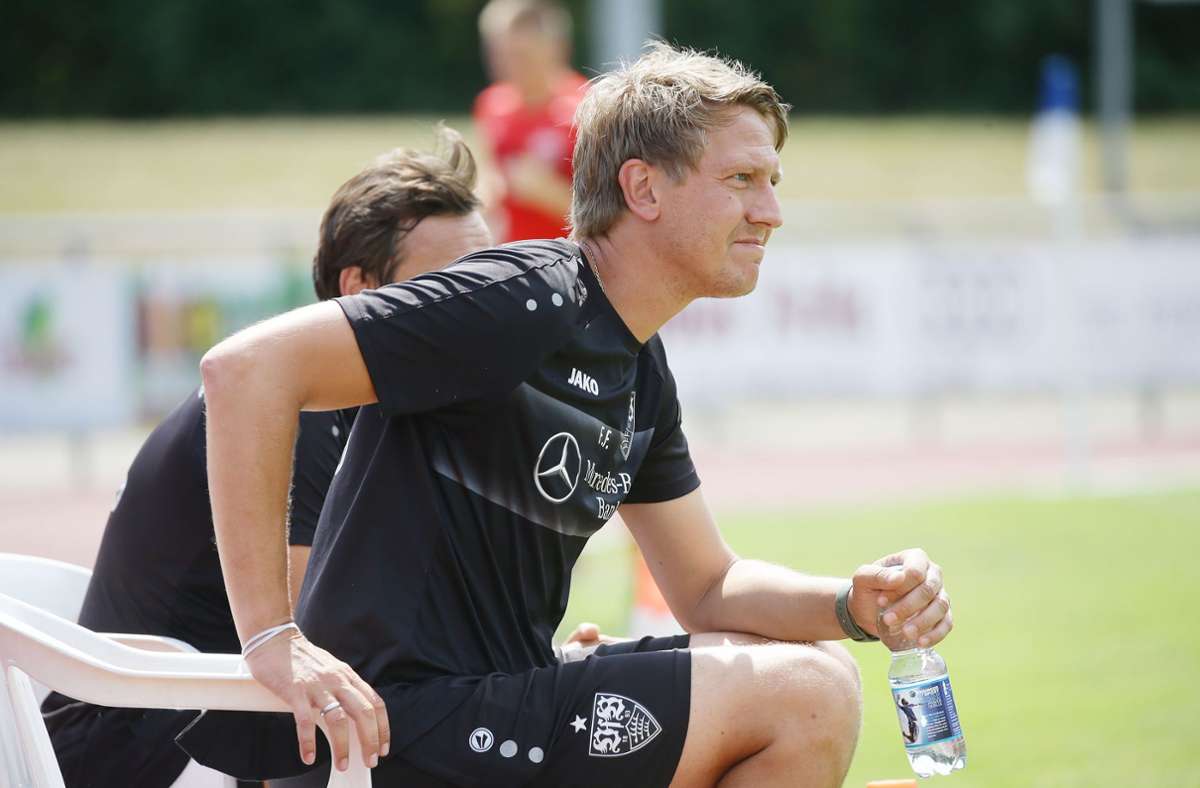 Frank Fahrenhorst vom VfB Stuttgart hat sich zur Personalie Holger Badstuber geäußert. Foto: Pressefoto Baumann/Hansjürgen Britsch