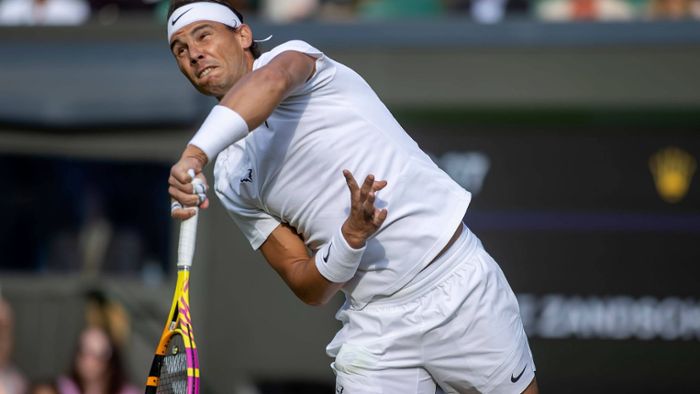 Rafael Nadal in Wimbledon im Viertelfinale