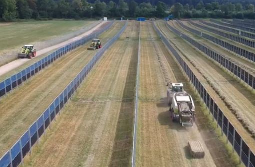 Teilweise lassen sich Landwirtschaft und Fotovoltaik durchaus verbinden, wie bei diesen senkrecht stehenden Solarmodulen bei Donaueschingen. Foto: /Next2sun