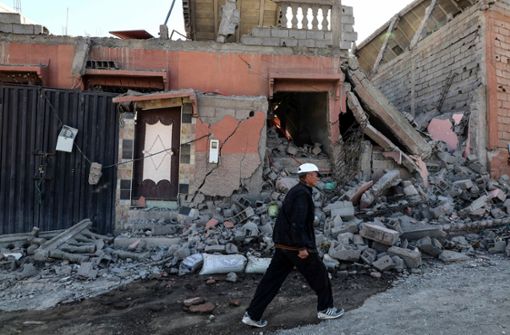 Nach offiziellen Angaben sind bei dem schweren Erdbeben in Marokko mehr als 2000 Menschen ums Leben gekommen. Foto: dpa-tmn/Khaled Nasraoui