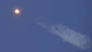 Mit der Sojus-Trägerrakete wurden mehrere deutsche Forschungssatelliten ins All geschickt. (Symbolfoto) Foto: dpa/Dmitri Lovetsky