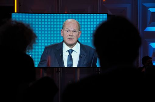 Olaf Scholz ist laut einer Zuschauerumfrage der Gewinner des TV-Triells. Foto: dpa/Michael Kappeler