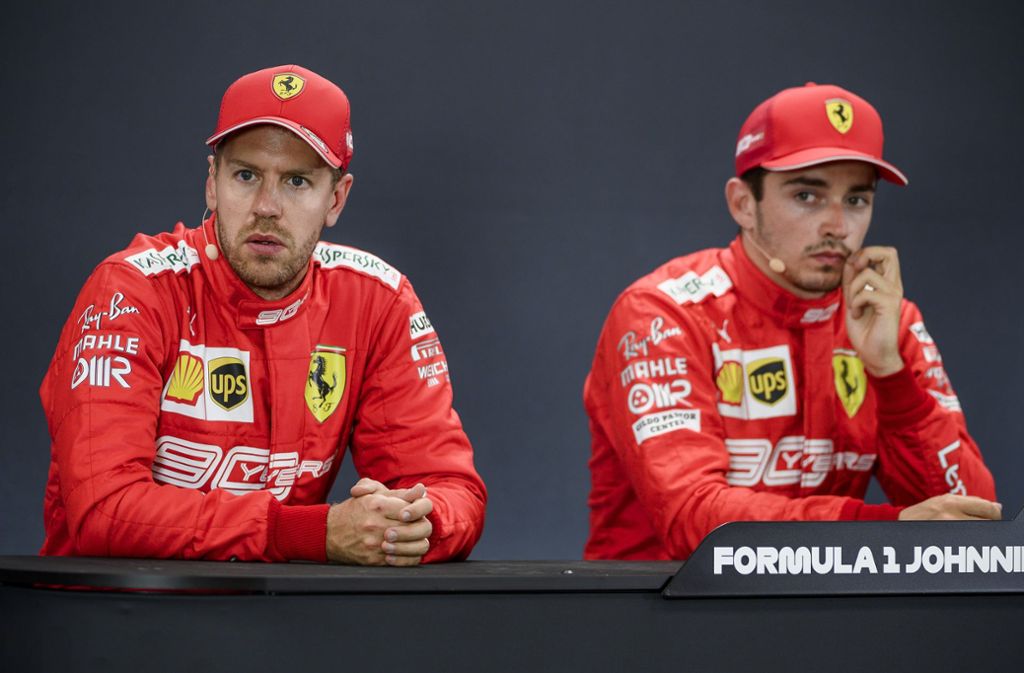 Sebastian Vettel und Charles Leclerc (links) sind nicht die besten Freunde. Zuletzt sind die beiden Ferrari-Piloten in Brasilien auf der Strecke aneinander geraten.