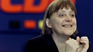 Am 10. April 2000 wurde Angela Merkel zur Vorsitzenden der CDU gewählt. Foto: AP