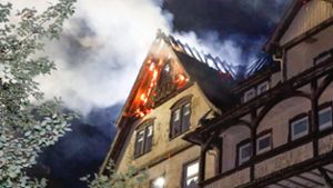 „Lost Place“ in Schömberg in Flammen – Einsturzgefahr