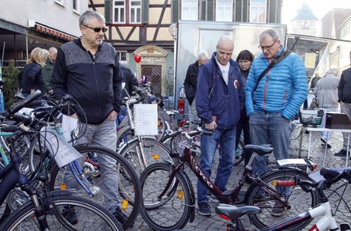 Die Radbörse in Marbach findet  wie gehabt  in der Innenstadt statt. Foto: Archiv (Avanti/Ralf Poller