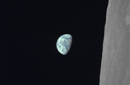 Bereits aus dem Wettbewerb ausgeschieden: die Erde aus der Sicht des Monds vom 24. Dezember 1968. Foto: Earth Observatory/NASA