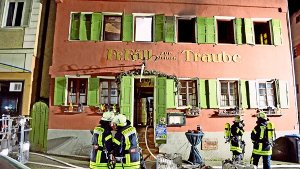 Frau stirbt bei nächtlichem Brand in der Franziskanergasse in Esslingen Foto: SDMG