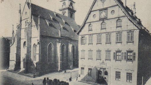 Diese historische Postkarte aus Bad Cannstatt stammt von 1899 und ist im historischen Pfad enthalten. Foto: Sammlung Pro Alt-Cannstatt
