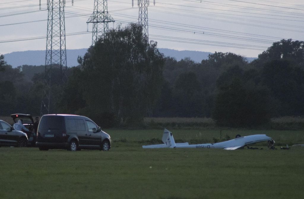Am Sonntag starb eine Person beim Absturz des Segelflugzeugs in Hockenheim.