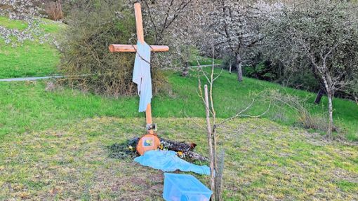 Das Kreuz steht unterhalb des Aussichtspunkts „Am Kapf“ bei Herrenberg. Foto: /nk