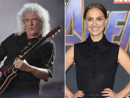 Queen-Gitarrist Brian May und Marvel-Star Natalie Portman haben mehrere Talente. Foto: imago/Future Image / 2015 Antonio Scorza/Shutterstock.com