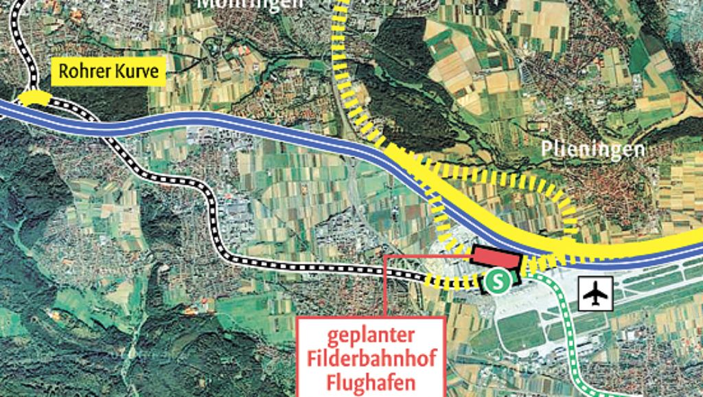 Stuttgart 21: Wo fährt der S-21-Zug auf den Fildern?