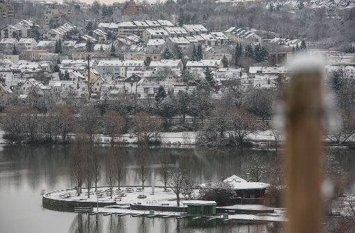 Blick auf den Neckar: Stuttgart, ein Wintermärchen. Foto: Lichtgut/Max Kovalenko