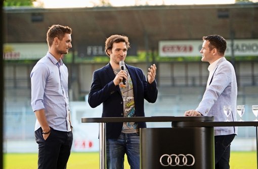 Audi A7 Preview im Gazi Stadion mit Felix Neureuther und Sven Ulreich Foto: Christian Hass