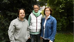 David Verstege, Folkmar Schiek und Dorothea Benz (v.l.l) sind für das Palliativ-Netz vor Ort in Vaihingen. Foto:  
