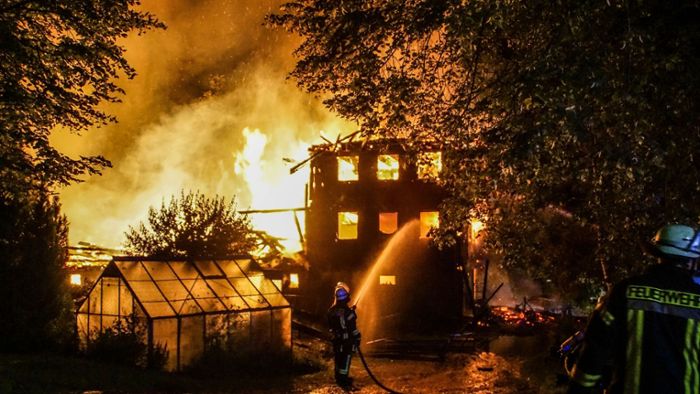 Uralter Bauernhof im Schwarzwald abgebrannt