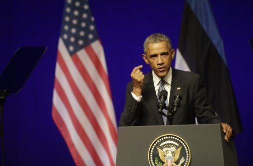 US-Präsident Barack Obama bei seinem Besuch in Estland. Foto: dpa