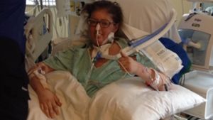 Melissa Benoit liegt nach der Operation im Krankenhaus. Sie hat sechs Tage ohne ihre Lunge überlebt. Foto: dpa/University Health Network