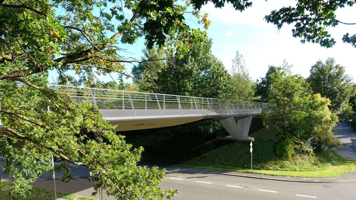 Neue Brücke in Stuttgart-Steinhaldenfeld: Seeblickweg mehrere Tage gesperrt