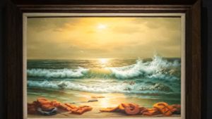 Das Werk „Mediterranean Sea View 2017“ brachte auf einer Sotheby’s-Auktion in London am Dienstagabend über 2,4 Millionen Euro ein Foto: dpa/Aaron Chown