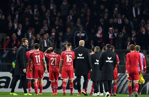 Der 1. FC Köln steckt in einer Krise – weder in der Liga noch im europäischen Geschäft gibt es derzeit Grund zum Feiern. Foto: dpa