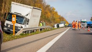 Ein Lastwagen war in den Unfall verwickelt. Foto: KS-Images.de