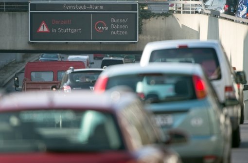 In Stuttgart galt von Dienstag bis Freitag Feinstaubalarm. Foto: dpa