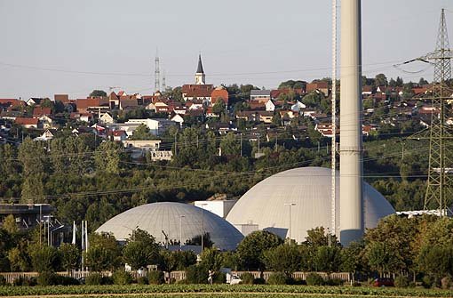 Das Kernkraftwerk in Neckarwestheim (Archivbild) Foto: AP