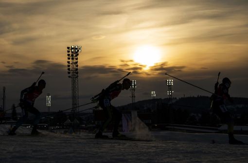 Biathlon-WM in Schweden: Tolle Bilder, aber für die Gastgeber auch schon Enttäuschungen. Foto: AFP